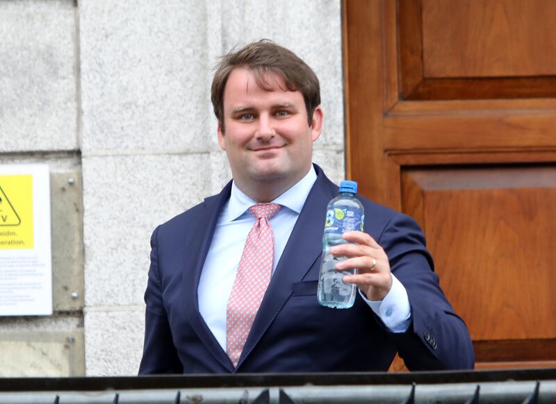 Senator John McGahon outside court on Tuesday. Photograph: Collins Courts