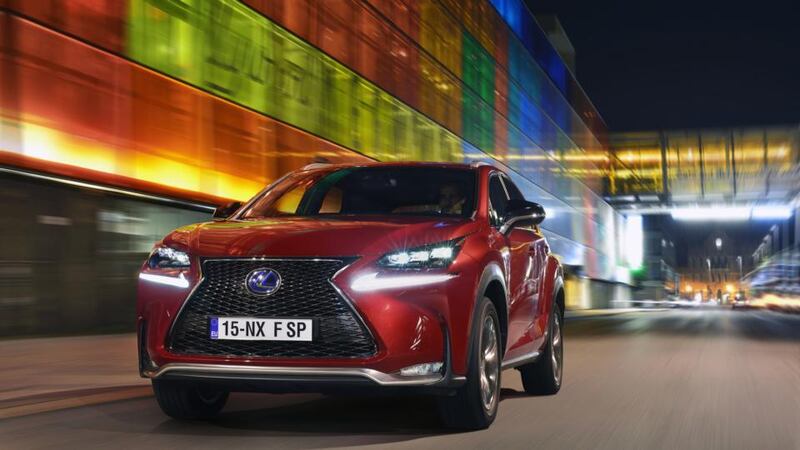 Lexus NX: the larger honeycomb grille on the F-Sport version