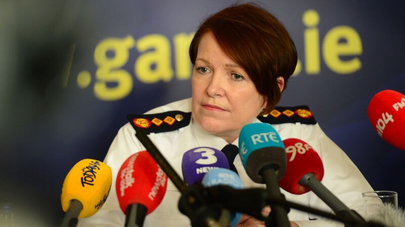 Garda Commissioner Nóirín O’Suillivan, during a press briefing in March 2017. Photograph: Dara Mac Donaill/The Irish Times