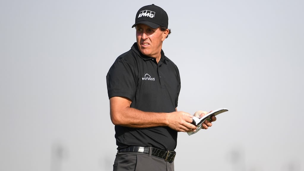 Premier Golf League? Phil Mickelson has admitted to being “intrigued” by the prospect of smaller-field tournaments with big purses. Photograph: Getty Images