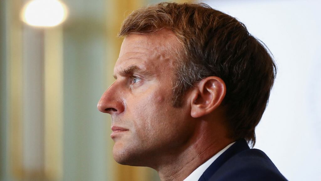 Differences over corporate tax are likely to figure prominently when French president Emmanuel Macron meets Taoiseach Micheál Martin in Dublin on Thursday. Photograph: Sarah Meyssonnier/Pool/AFP via Getty Images