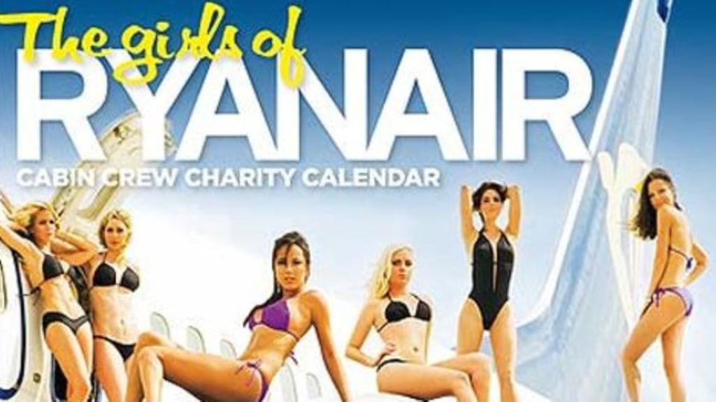 The 2009 The Girls of Ryanair Calendar. Michael O’Leary says new Ryanair “family friendly” love does not involve inviting paying customers to ogle scantily clad staff for charity. Photograph: Collins Courts