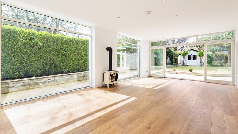 Living area opening to garden