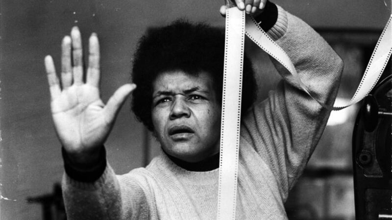 French film-maker Sarah Maldoror in Women Make Film: A New Road Movie through Cinema. 2018. Great Britain. Directed by Mark Cousins. Photograph courtesy of Cohen Media