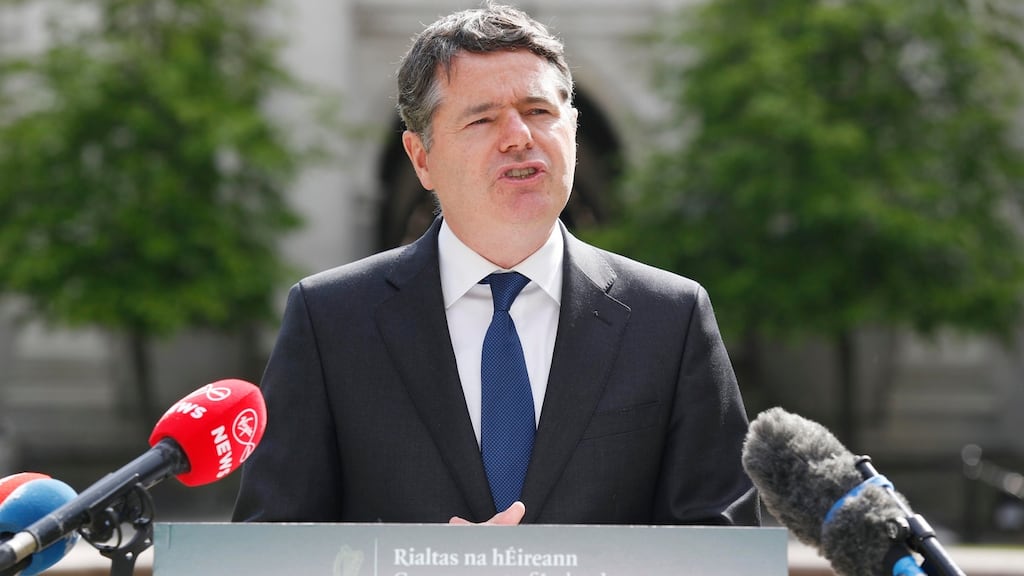 Paschal Donohoe:  warned that the Government would face demands to increase regular job seekers’ benefits up to the level of the weekly Covid-19 unemployment payments. Photograph:  Leon Farrell/Photocall Ireland/PA Wire