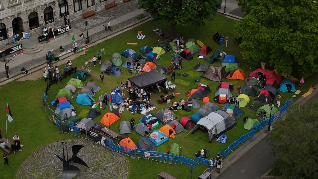 Trinity College Dublin agreed to the demands of student protestors. Photograph: Niall Carson/PA Wire