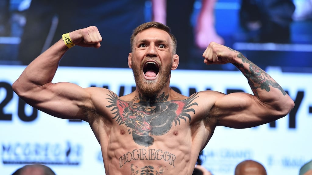 Conor McGregor has been warned he faces being stripped of his UFC lightweight title if he remains out of the octagon. Photograph: PA Wire