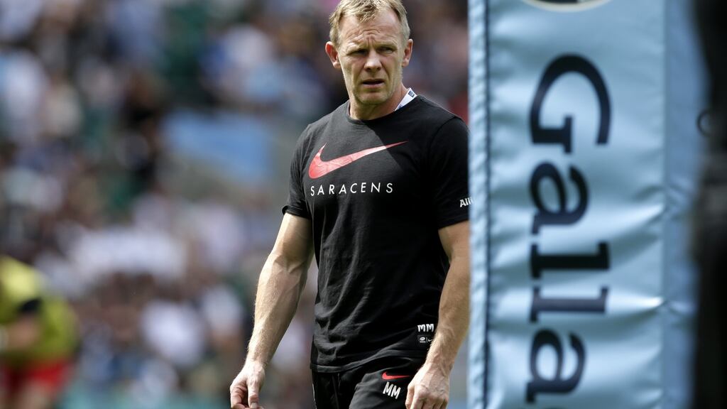 Mark McCall, head coach of Saracens: ‘I consider myself unbelievably lucky to have been here.’ Photograph: Henry Browne/Getty Images