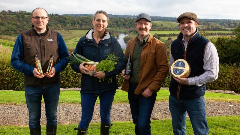 Slane Food Circle members Jack Rogers, Carina Conyngham, Mark Jenkinson and Michael Finegan