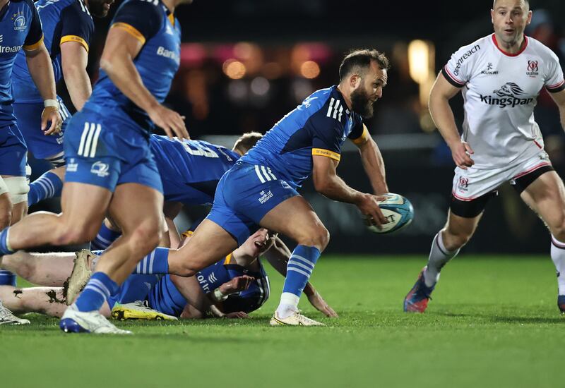 Jamison Gibson-Park in action against Ulster at the RDS. He acknowledged 2022 saw him playing arguably the best rugby of his career. Photograph: Billy Stickland/Inpho