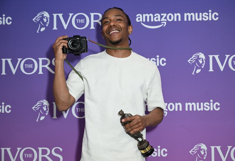 Berwyn, winner of the Best Album award, during the Ivor Novello Awards. Photograph: Stuart C Wilson/Getty Images