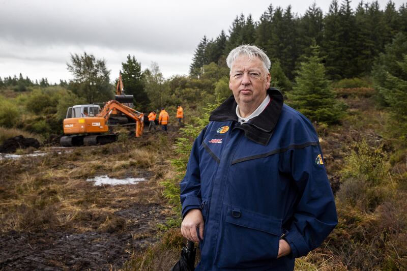 Oliver McVeigh, Columba's brother, at the search site. Photograph: Liam McBurney/PA