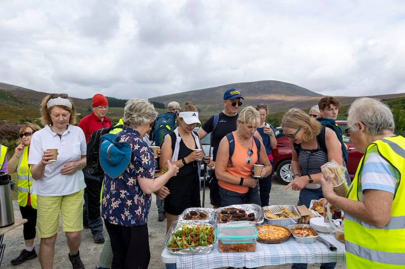 People on the Saint Kevin's Way Pilgrim Path. Photograph: Tom Honan