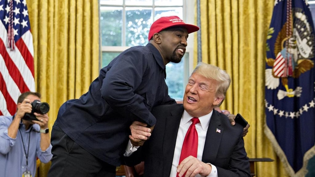 Kanye West and Donald Trump in the White House