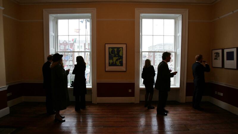 Guests view one of the restored rooms, at the opening of number 15 Usher’s Island, the house featured in The Dead by James Joyce, in May 2004. Photograph: Eric Luke/The Irish Times