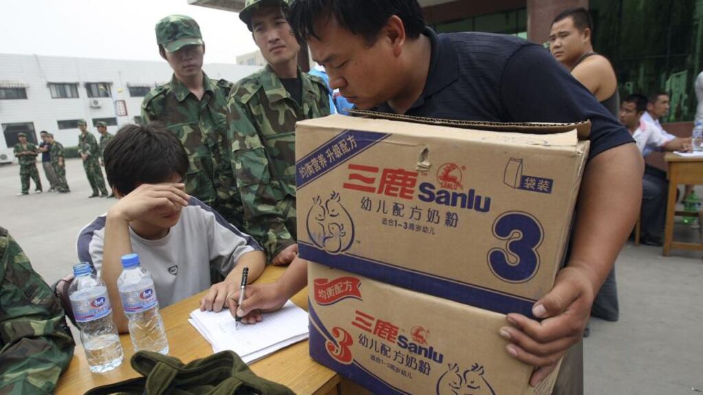Fonterra, which is at the centre of a botulism scandal in China, had a stake in Sanlu, which was involved in the 2008 incident in which tainted formula killed six children. Photograph: Ng Han Guan/AP Photo