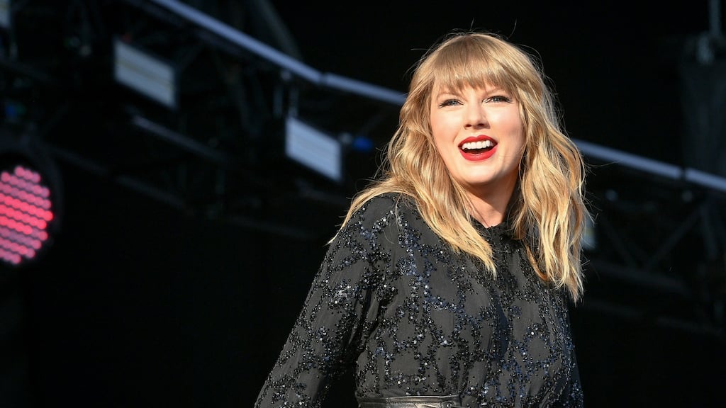 Taylor Swift: ‘Most of the things I had planned this summer didn’t end up happening, but there is something I hadn’t planned on that DID happen.’ Photograph: Ben Birchall/PA Wire