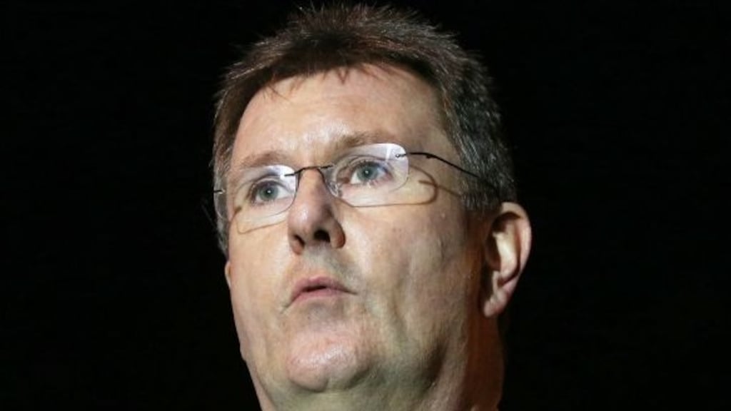 Jeffrey Donaldson denied suggestions the DUP broke the spirit of electoral law with its Metro wraparound, circulated only in Britain. Photograph: Brian Lawless/PA Wire