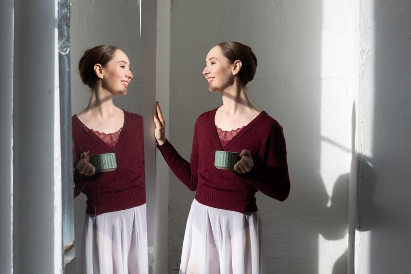 Pic: A coffee break gives pause for reflection from rehearsals