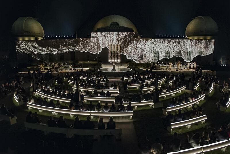 One Night Only: Adele performs at the Griffith Observatory in Los Angeles. Photograph: CBS via Getty