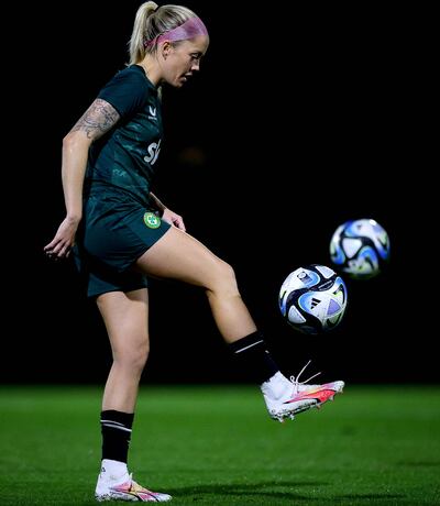 Denise O'Sullivan at squad training in Brisbane. Photograph: Ryan Byrne/Inpho