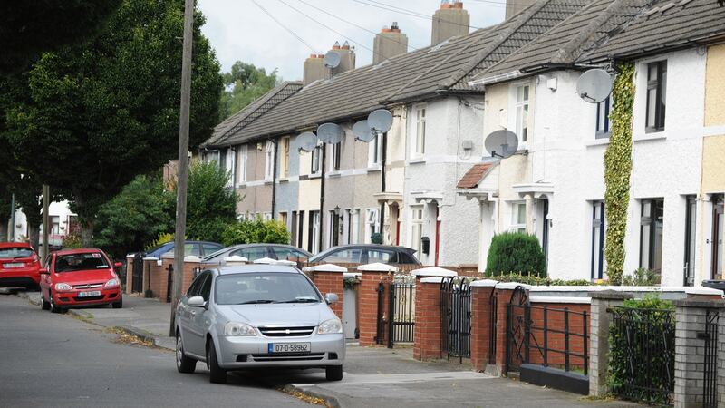 Old corporation houses in  Cabra, Dublin. Photograph: Aidan Crawley