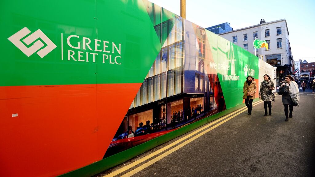 Green Reit profit for the year to June 30th rose 11 per cent. Photograph: Cyril Byrne