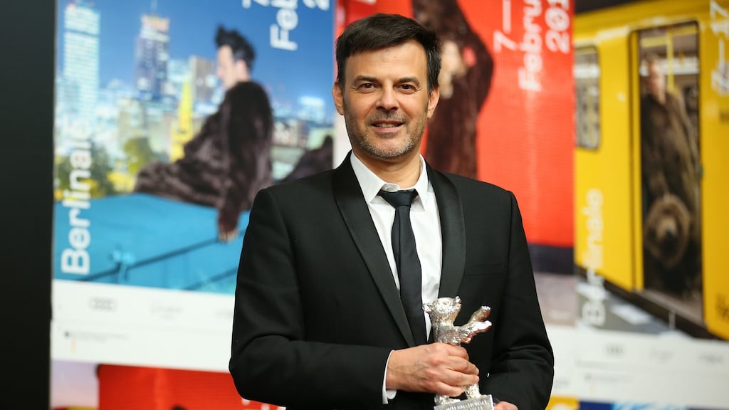 François Ozon, winner of the Silver Bear Grand Jury Prize for By the Grace of God, during the Berlinale International Film Festival in Berlin earlier this year. Photograph: Thomas Niedermueller/Getty Images