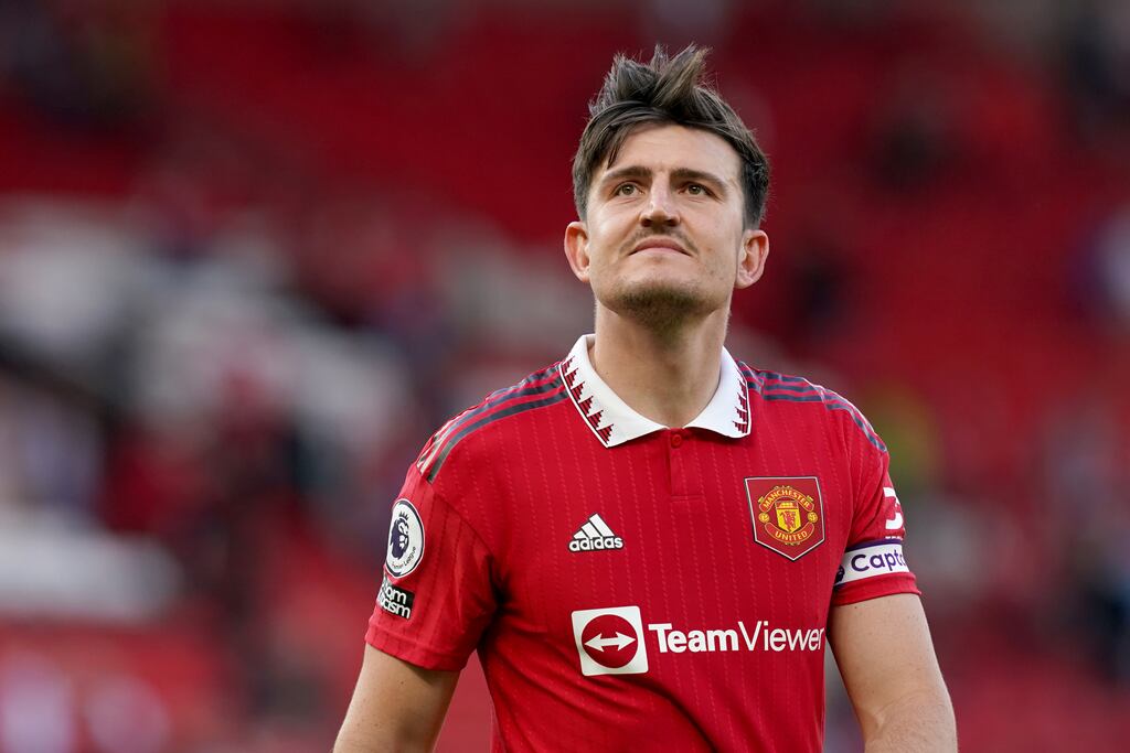 Harry Maguire: no longer Manchester United captain after being told he is not part of manager Erik Ten Hag’s long-term plans, Photograph: Martin Rickett/PA Wire