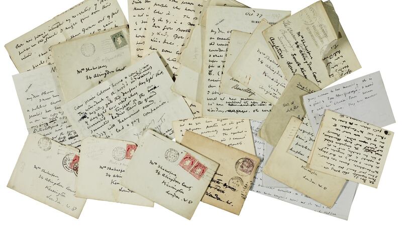 Series of 133 letters between William Butler Yeats and his close friend and one-time lover Olivia Shakespear. (Estimate: £250,000-£350,000/€281,000-€394,000)