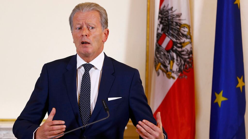 The Austrian vice chancellor Reinhold Mitterlehner: hopes the package will provide fresh impetus to an eight-month-old coalition widely seen as ineffective. Photograph: Leonhard Foeger/Reuters