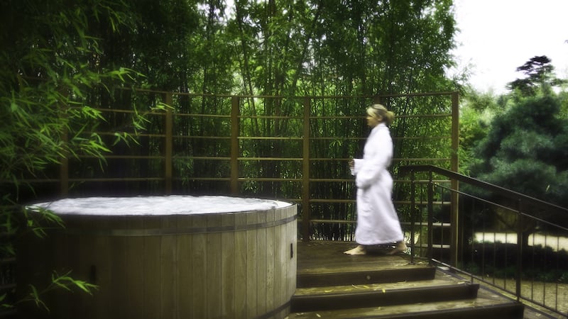 An outdoor hot tub at the K Club
