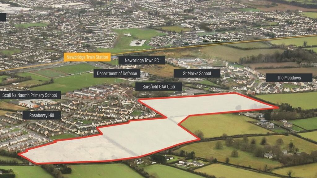 The Newbridge site comes with planning permission for 21 two-bedroom houses, 253 three-bedroom houses, 85 four-bedroom houses and two five-bedroom houses.