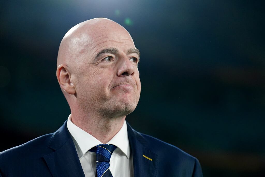 FIFA president Gianni Infantino. Photograph: Zac Goodwin/PA Wire