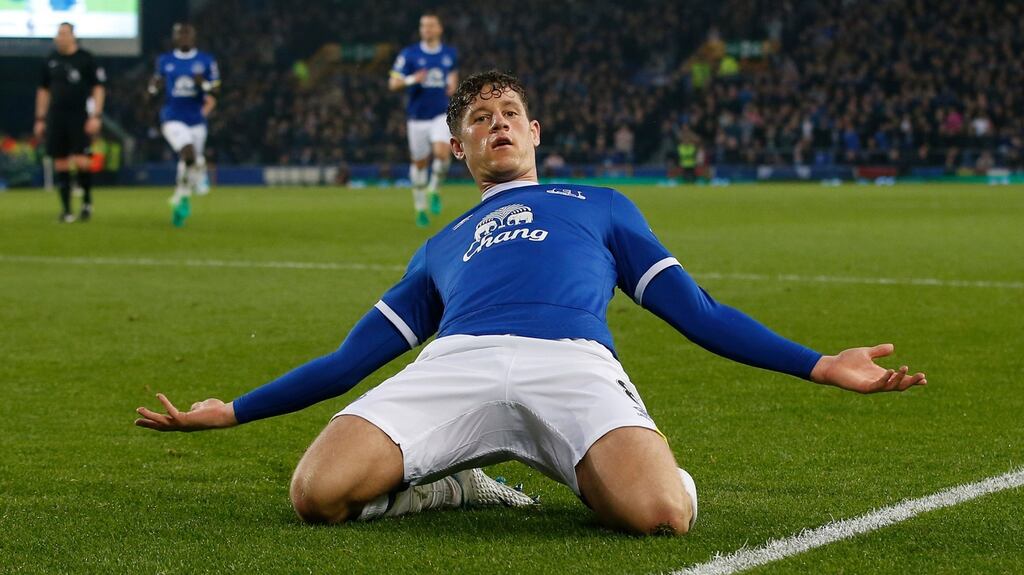 Ross Barkley scored Everton’s winner against Watford. Photograph: Andrew Yates/Reuters
