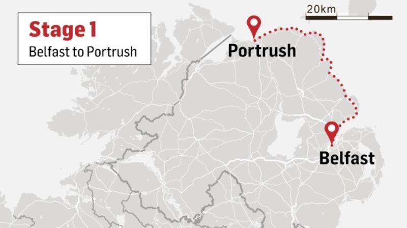 Stage one of Daniel Stewart’s cycling journey
