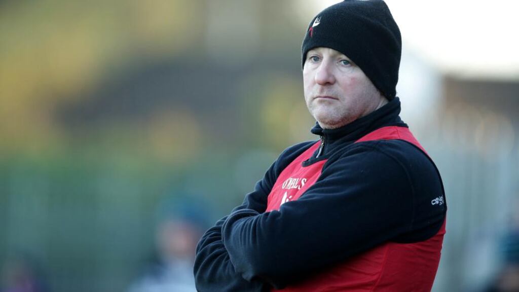 Louth manager Colin Kelly: his side maintained an upward trajectory with a deserved win over 14-man Wexford. Photograph: Inpho