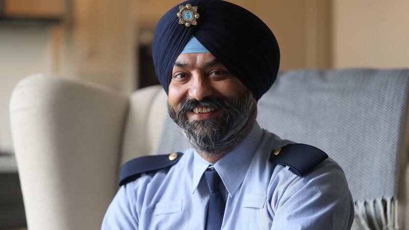 Ravinder Singh Oberoi became the first Sikh in the Garda Reserves. Photograph Nick Bradshaw