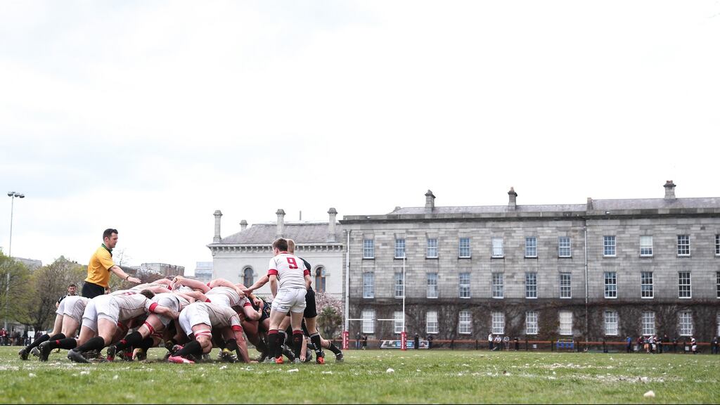 File photo dated 23/4/2016 Dublin University have earned promotion to Division 1A Photograph: Inpho/Tommy Dickson