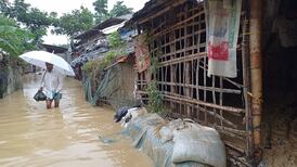 Floods leave 11 dead and thousands of Rohingya refugees homeless