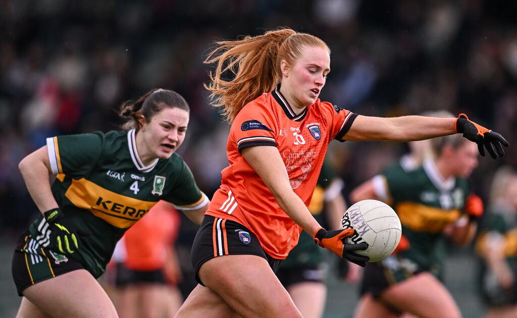 Blaithín Mackin scored 1-1 after coming off the Armagh bench in the Lidl National Football League Division One match against Kerry at Austin Stack Park in Tralee. Photograph: Piaras Ó Mídheach/Sportsfile