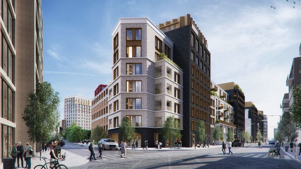 What the Castleforbes site might look like in Dublin’s docklands. Photograph: Eagle Street Partners