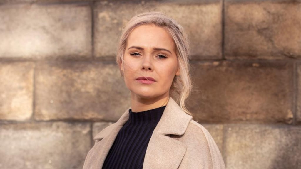 Lynsey Bennett outside the High Court on Wednesday Photograph: Collins Courts