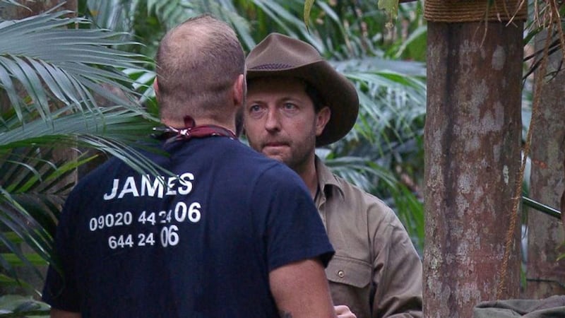 I’m a Celebrity: ‘Thoughts you don’t care about normally get in your head,’ Andrew Maxwell told James Haskell