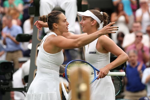 Sabalenka ousts former doubles partner Mertens to reach Wimbledon quarter-finals