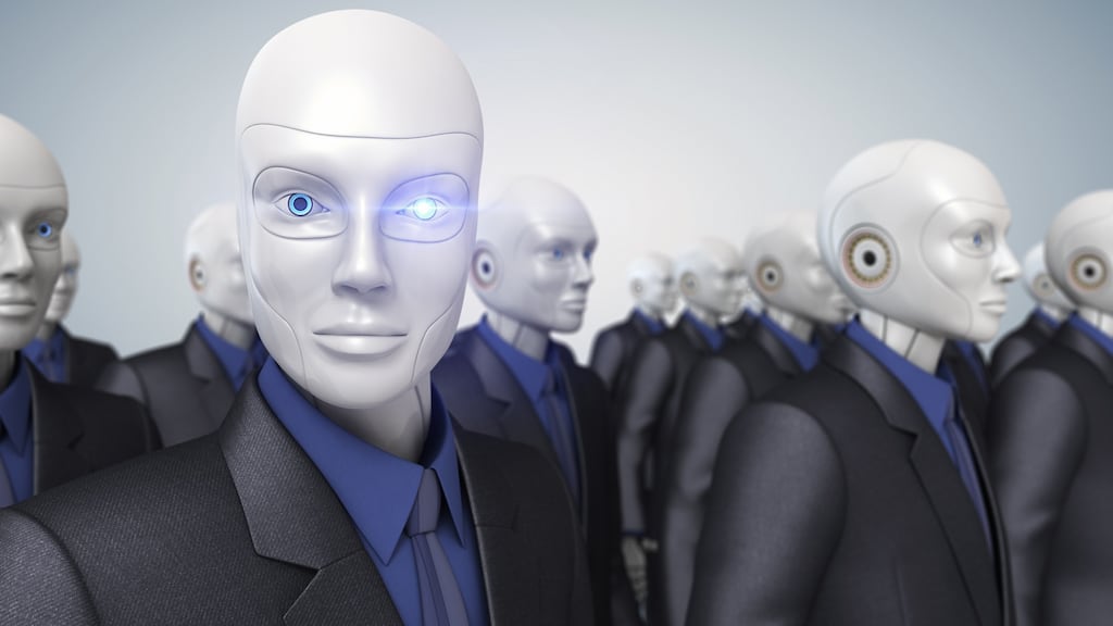 14 per cent of jobs currently held by humans could soon be managed by robots. Photograph: Getty Images/iStockphoto