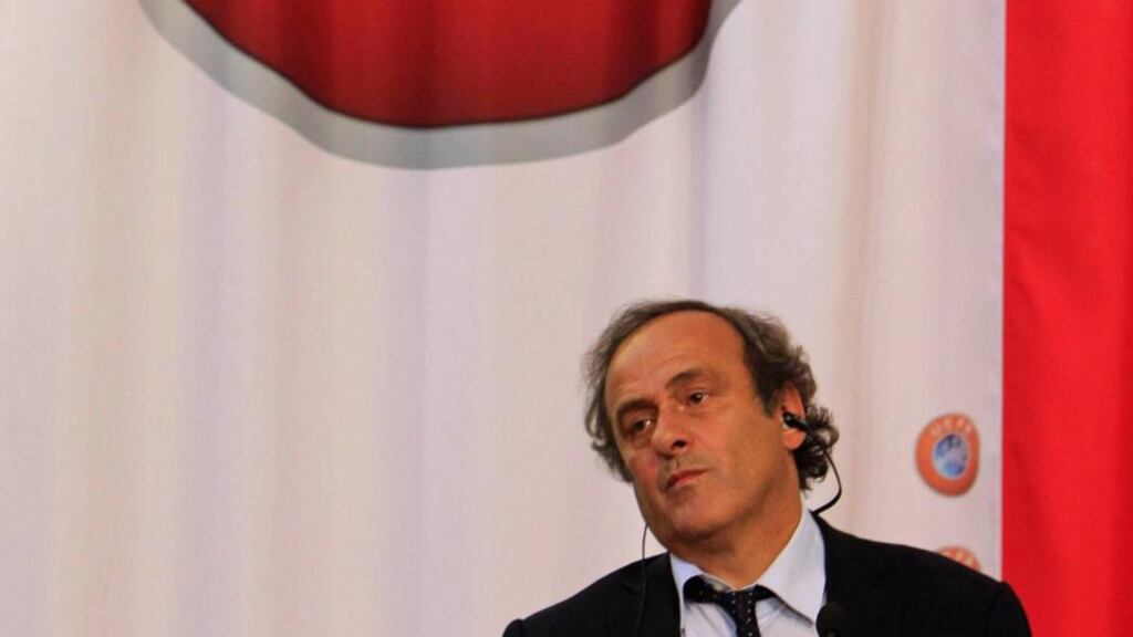 Uefa president Michel Platini