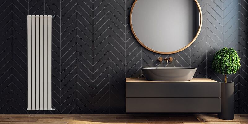 Grant Afinia Aluminium 6 panel vertical radiator