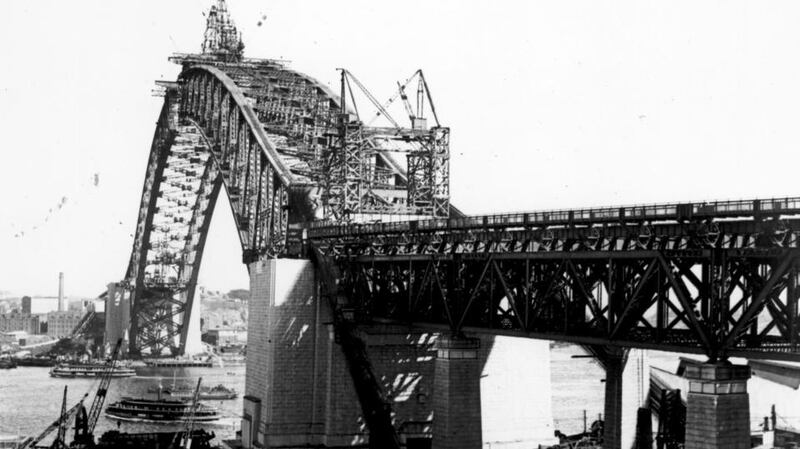 Upon its completion in 1932, the Sydney Harbour Bridge was the largest single-arch bridge in the world. Photograph: Fox Photos/Getty Images
