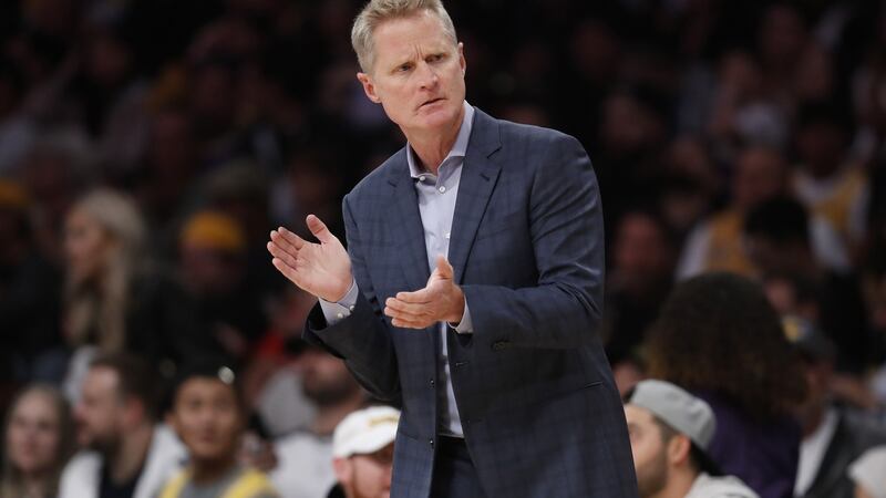 Golden State Warriors head coach Steve Kerr has been criticised by US president Donald Trump. Photograph: Sean M Haffey/Getty Images